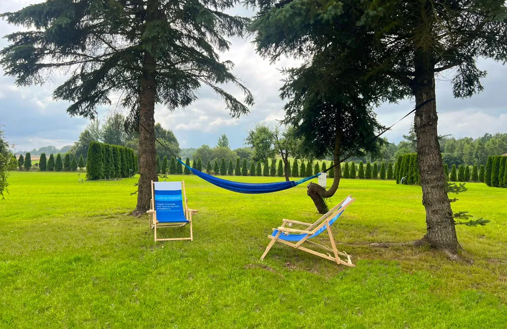 noclegi AlohaCamp Uroczysko Łąkowe – domki wśród łąk nad Kanałem Iławskim 1